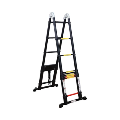 Gambar Fixsteps 6.3 Mtr Tangga Teleskopik Soft Close 2X9 Step - Hitam