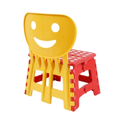 Gambar Kindla Bangku Pijak Lipat Smile - Oranye