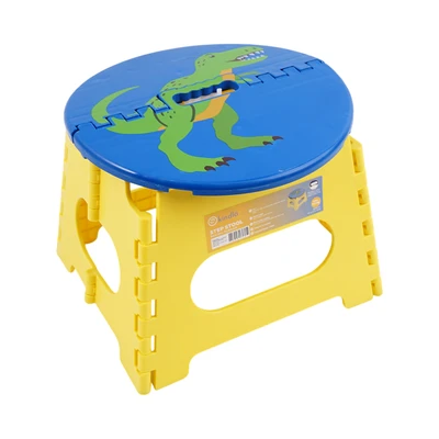 Gambar Kindla Bangku Pijak Lipat Round Top Dino - Kuning