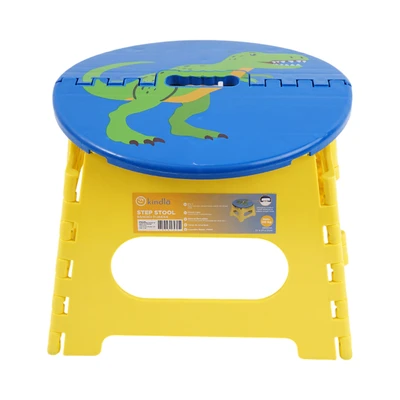 Gambar Kindla Bangku Pijak Lipat Round Top Dino - Kuning