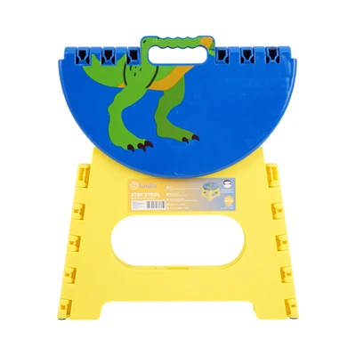 Gambar Kindla Bangku Pijak Lipat Round Top Dino - Kuning