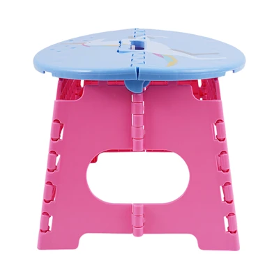 Gambar Kindla Bangku Pijak Lipat Round Top Unicorn - Pink