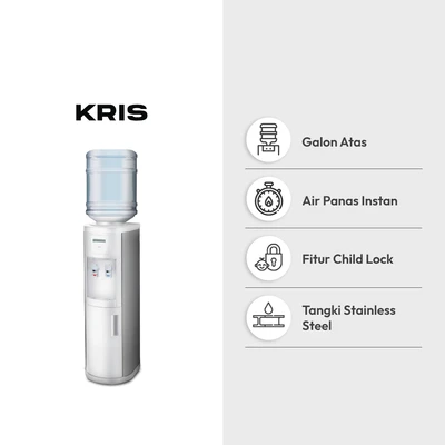 Gambar Kris Dispenser Air Top Loading Thermoelectric Cooling - Putih