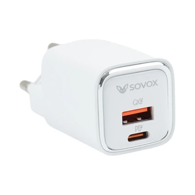 Gambar Sovox Kepala Charger Plug USB-C & USB-A 30 Watt