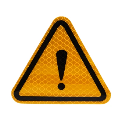 Gambar Otto Klasse Stiker Mobil Reflektif Warning - Kuning