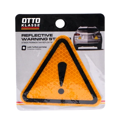 Gambar Otto Klasse Stiker Mobil Reflektif Warning - Kuning