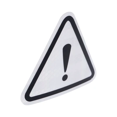Gambar Otto Klasse Stiker Mobil Reflektif Warning - Silver