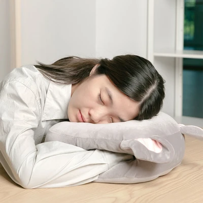 Gambar Ataru Bantal Tidur Dacron Koala O 30x32x15 cm - Abu-abu