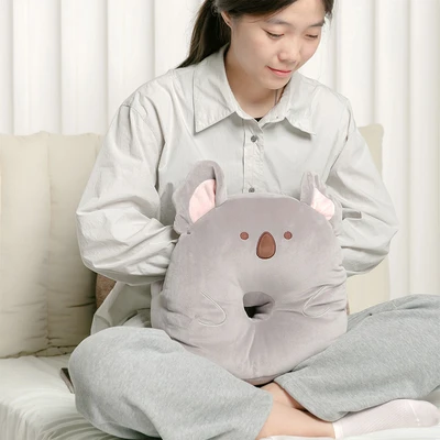 Gambar Ataru Bantal Tidur Dacron Koala O 30x32x15 cm - Abu-abu