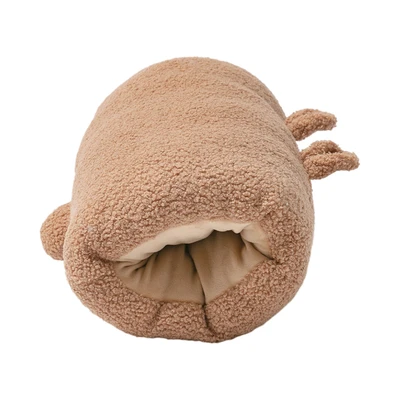 Gambar Ataru Bantal Tidur Dacron Bear 36x23x15 cm - Cokelat