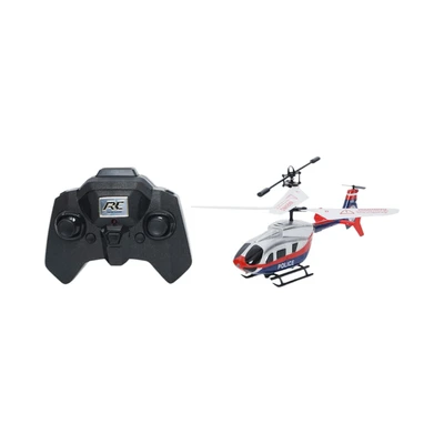 Gambar Cruzer Hyper Beast Police Helicopter Remote Control - Putih/Biru