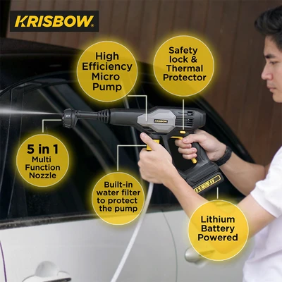 Gambar Krisbow Cordless High Pressure Cleaner FRHPB25