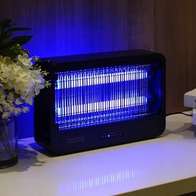 Gambar Krisbow Perangkap Nyamuk Dengan Remote 20 Watt - Hitam