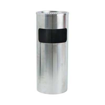 Gambar Krisbow Tempat Sampah Asbak Stainless Steel Round 25x25x60 cm - Silver
