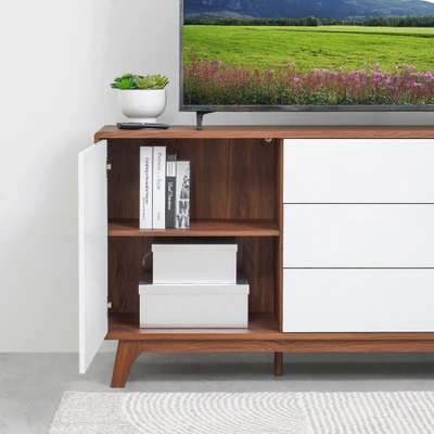 Gambar Informa Neo Homey Rak TV - Cokelat Walnut/Putih