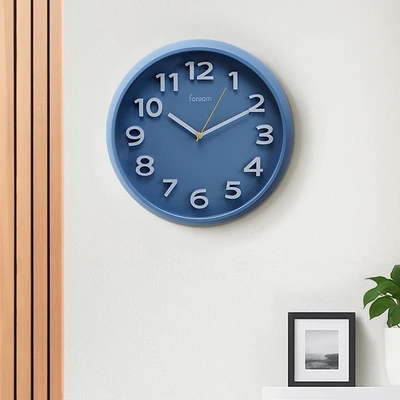 Gambar Forhom Olad Jam Dinding Plastik 35 cm - Biru