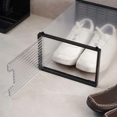Gambar Stora Kotak Sepatu Clear Set 2 pcs - Hitam