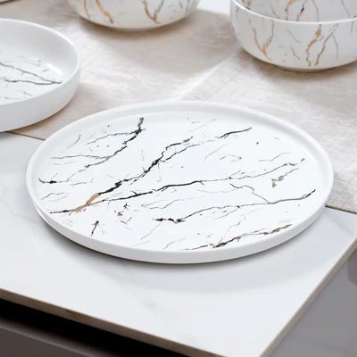 Gambar Appetite Allen Perlengkapan Makan Marble Set 12 pcs - Putih