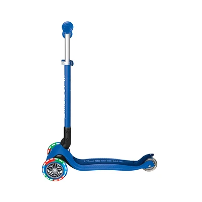 Gambar Globber Skuter Primo Foldable Dengan Lampu - Biru Navy