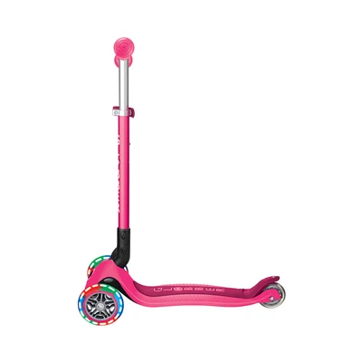 Gambar Globber Skuter Primo Foldable Dengan Lampu - Pink Fuchsia