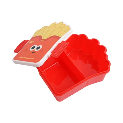 Gambar Ataru Kotak Makan 2 Sekat Chips 1.2 Liter - Merah