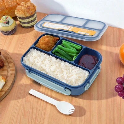 Gambar Picas Kotak Makan 4 Sekat 1.3 Liter - Biru Navy