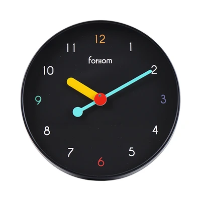 Gambar Forhom Agate Jam Dinding 30 cm - Hitam