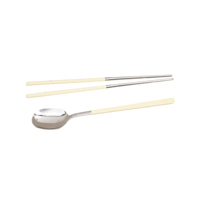 Gambar Culinart Sendok & Sumpit Stainless Steel Set 2 pcs - Kuning