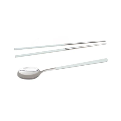 Gambar Culinart Sendok & Sumpit Stainless Steel Set 2 pcs - Hijau