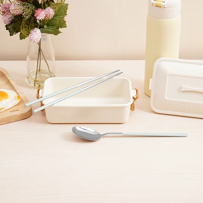 Gambar Culinart Sendok & Sumpit Stainless Steel Set 2 pcs - Hijau