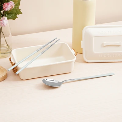 Gambar Culinart Sendok & Sumpit Stainless Steel Set 2 pcs - Hijau
