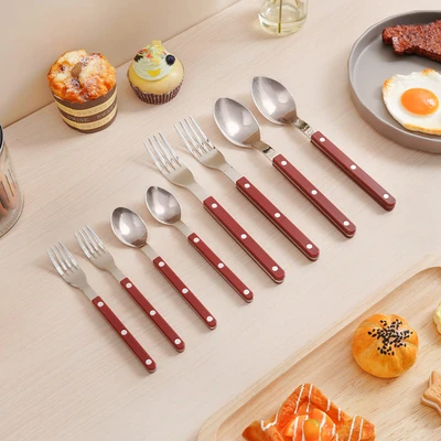 Gambar Culinart Noel Alat Makan Set 8 pcs - Merah