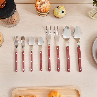 Gambar Culinart Noel Alat Makan Set 8 pcs - Merah