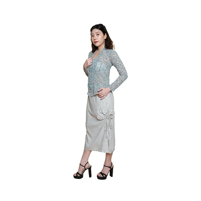Gambar Pendopo Ukuran M Rok Drawstring Plain Basic - Krem