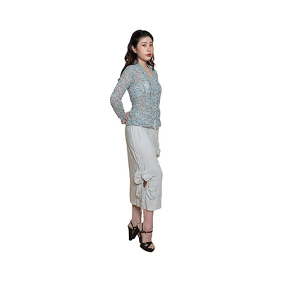 Gambar Pendopo Ukuran M Rok Drawstring Plain Basic - Krem