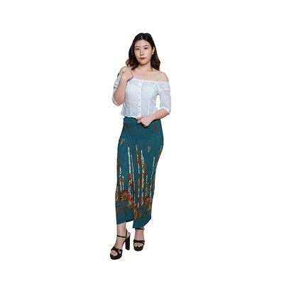 Gambar Pendopo Ukuran S Blus Wanita Crop Top Lace Dots Basic - Putih