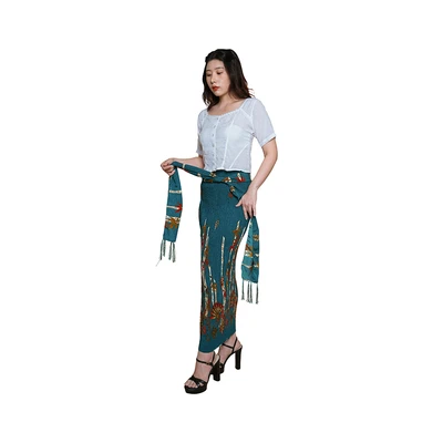 Gambar Pendopo Ukuran S Blus Wanita Crop Top Lace Dots Basic - Putih