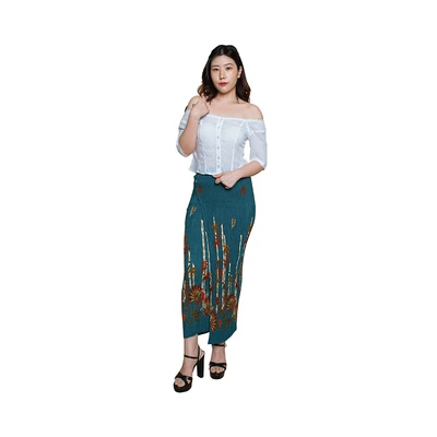 Gambar Pendopo Ukuran XL Blus Wanita Crop Top Lace Dots Basic - Putih