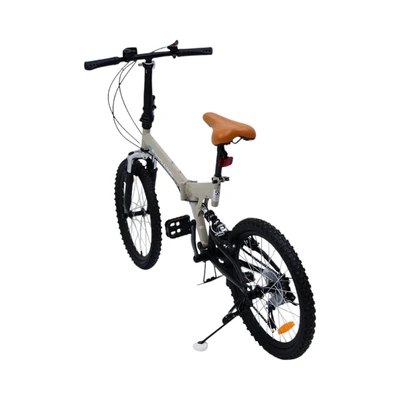Gambar Fingard 20 Inch Sepeda Lipat Trent 7Sp - Cokelat Muda