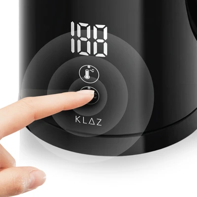 Gambar Klaz Teko Listrik Digital Double Wall 1.7 Liter - Hitam