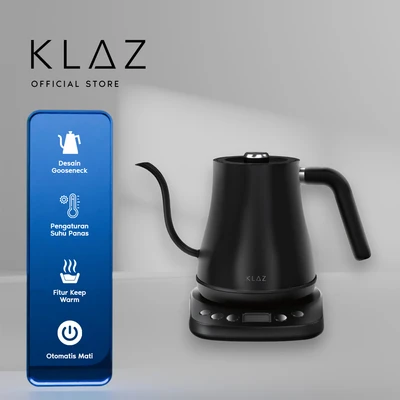 Gambar Klaz Teko Listrik Digital Gooseneck 1 Liter - Hitam