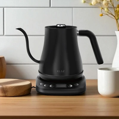 Gambar Klaz Teko Listrik Digital Gooseneck 1 Liter - Hitam