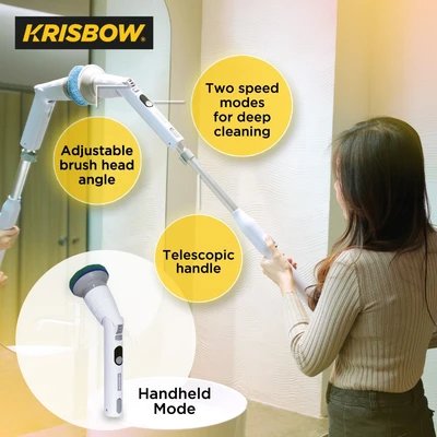 Gambar Krisbow Sikat Pembersih Elektrik Cordless - Putih