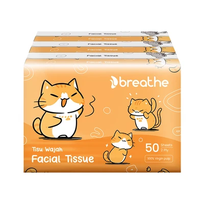 Gambar Breathe Set 6 Pcs Tisu Wajah Travel Koala - Mix