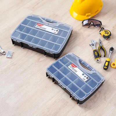 Gambar Maxbuilt 31.50x25x6 cm Kotak Perkakas Dengan 17 Kompartemen