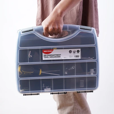 Gambar Maxbuilt 38x31x7cm Kotak Perkakas Dengan 23 Kompartemen
