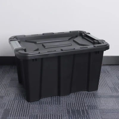 Gambar Maxbuilt 25 Ltr Kotak Perkakas Dengan Tutup & Lock Heavy Duty - Hitam