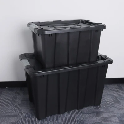 Gambar Maxbuilt 25 Ltr Kotak Perkakas Dengan Tutup & Lock Heavy Duty - Hitam