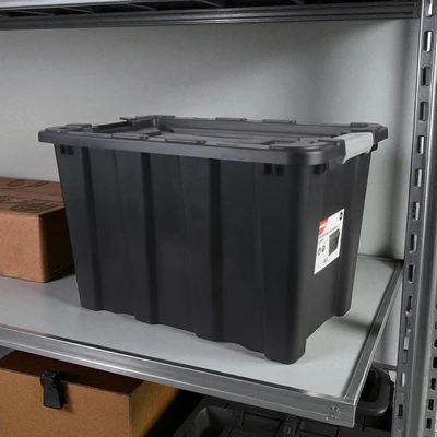 Gambar Maxbuilt 55 Ltr Kotak Perkakas Dengan Tutup & Lock Heavy Duty - Hitam