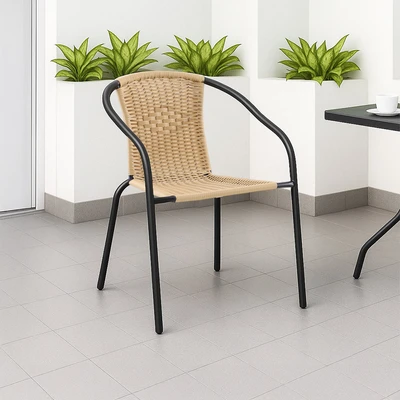 Gambar Soleil Natura Kursi Teras Bistro Wicker
